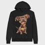 Watercolor Dog Smile, Hanorac Oversize Barbati (Unisex)