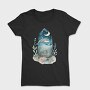 Watercolor Dolphin Ocean, Tricou Femei