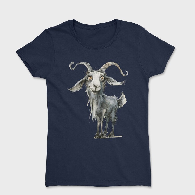 Watercolor Goat Tail Twist, Tricou Femei