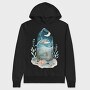 Watercolor Dolphin Ocean, Hanorac Oversize Barbati (Unisex)