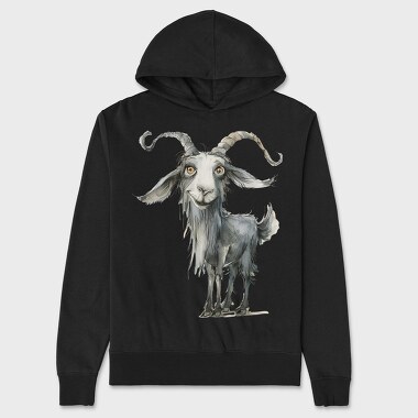 Watercolor Goat Tail Twist, Hanorac Oversize Barbati (Unisex)