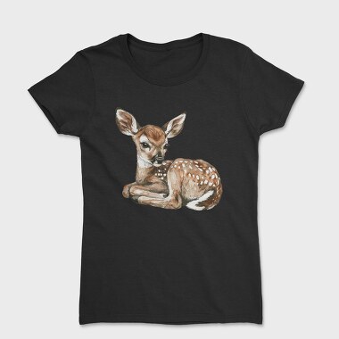 Watercolor Fawn Friends, Tricou Femei