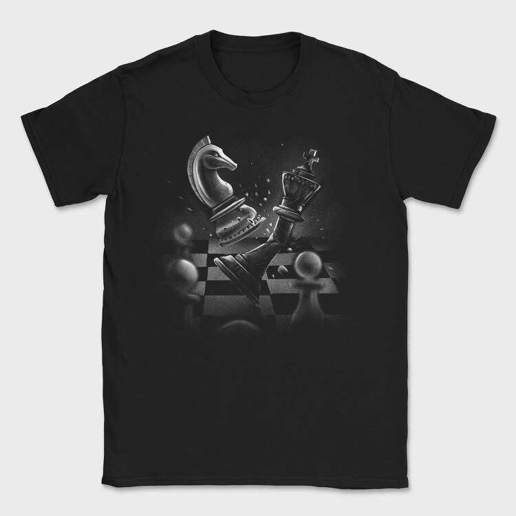 Chess Dramatic Monochrome, Tricou Barbati (Unisex)