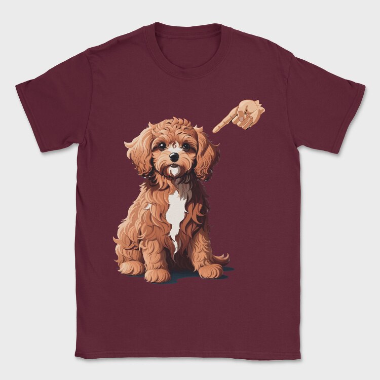 Cavapoo Finger, Tricou Barbati (Unisex)