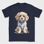 Cavachon Dog Watercolor, Tricou Barbati (Unisex)