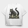 Catzilla 3, Tricou Oversize Barbati (Unisex)
