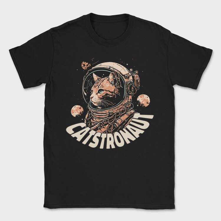 Catstronaut, Tricou Barbati (Unisex)