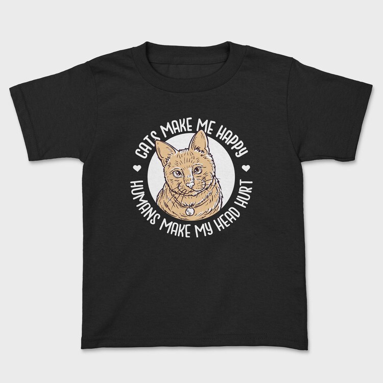 Cats Make Me Happy, Tricou Copii