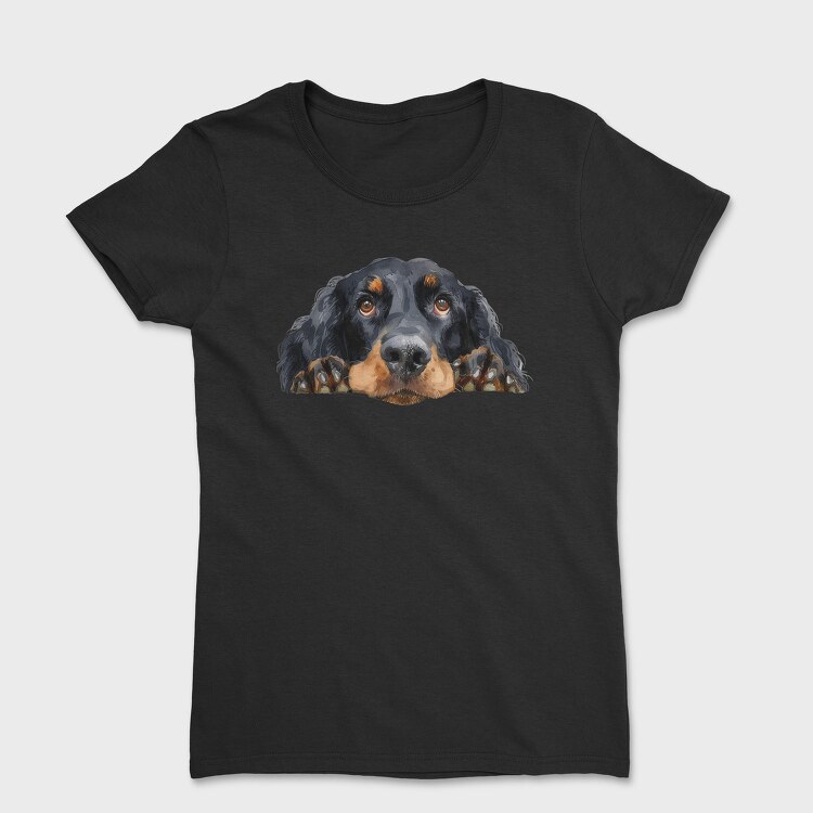 Watercolor Gordon Setter, Tricou Femei