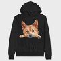 Watercolor Finnish Spitz, Hanorac Oversize Barbati (Unisex)