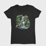 Watercolor Forest Cliff, Tricou Femei
