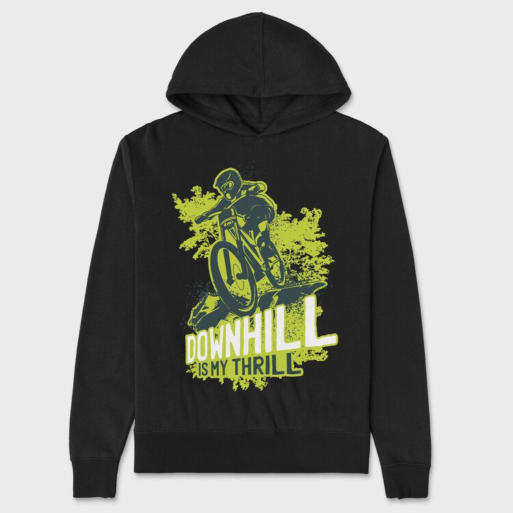 Downhill Is My Thrill, Hanorac Oversize Barbati (Unisex)