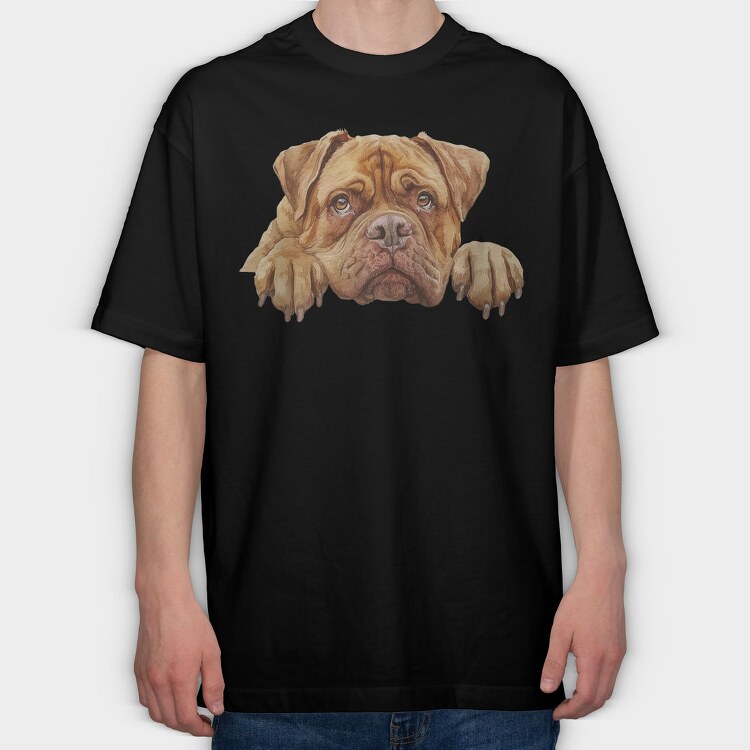 Watercolor Dog Breed, Tricou Oversize Barbati (Unisex)