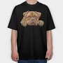 Watercolor Dog Breed, Tricou Oversize Barbati (Unisex)