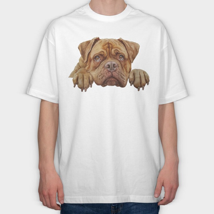 Watercolor Dog Breed, Tricou Oversize Barbati (Unisex)