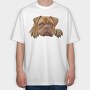 Watercolor Dog Breed, Tricou Oversize Barbati (Unisex)