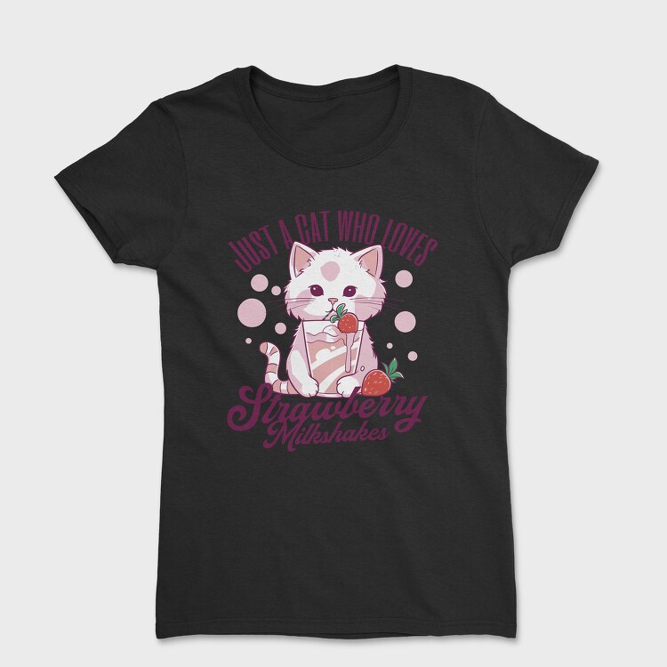 Cat Strawberry Milkshake, Tricou Femei