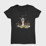 Watercolor Dog Flower, Tricou Femei