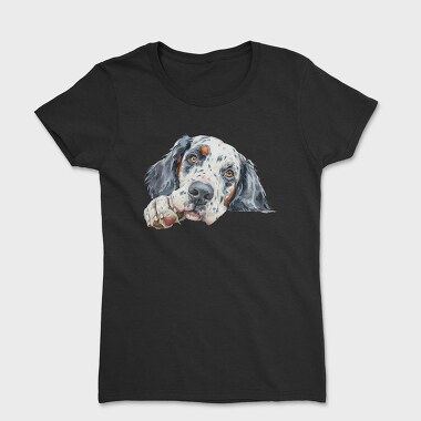 Watercolor English Setter, Tricou Femei