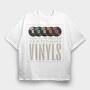 Vinyl Records Quote, Tricou Oversize Barbati (Unisex)