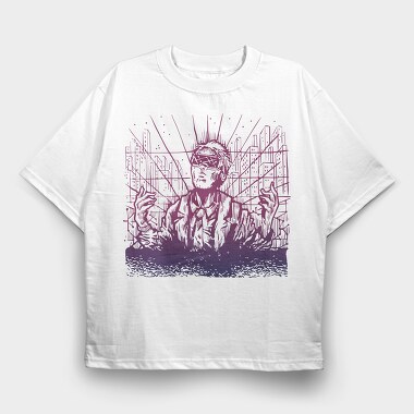 Vr City, Tricou Oversize Barbati (Unisex)
