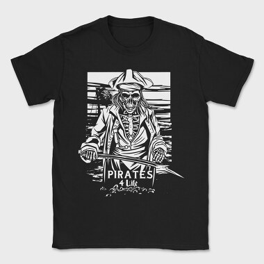 Pirate Skeleton, Tricou Barbati (Unisex)