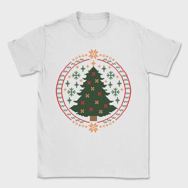 Pixelated Xmas Tree Ugly, Tricou Barbati (Unisex)