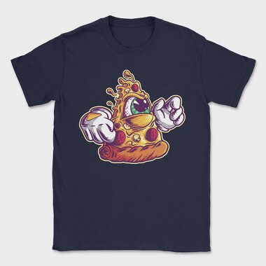 Pizza Slice Monster Illuminati, Tricou Barbati (Unisex)