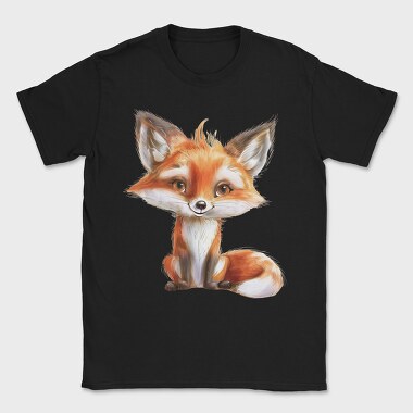 Watercolor Fox Cute, Tricou Barbati (Unisex)