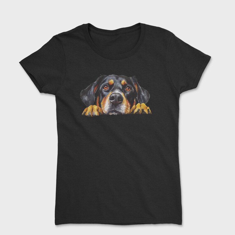 Watercolor Entlebucher Peeking, Tricou Femei