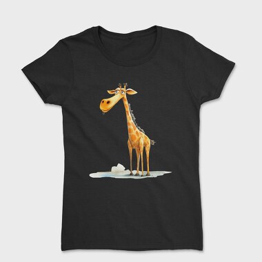 Watercolor Giraffe Cute, Tricou Femei