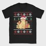 Cat With Gifts Ugly Sweater, Tricou Barbati (Unisex)