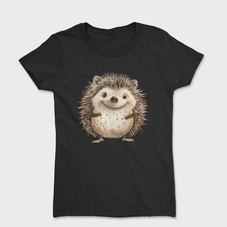Watercolor Hedgehog, Tricou Femei