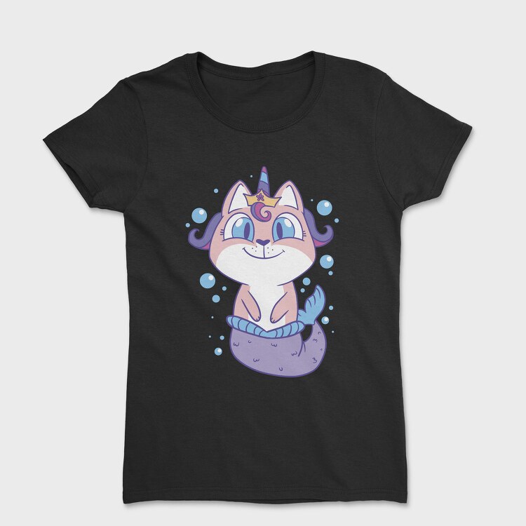 Cat Unicorn Mermaid, Tricou Femei