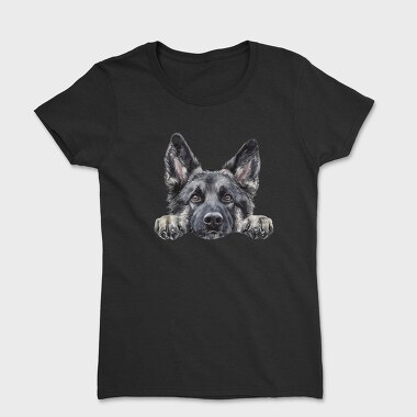 Watercolor Norwegian Elkhound, Tricou Femei