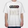 Vinyl Records Quote, Tricou Oversize Barbati (Unisex)