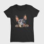 Watercolor Peeking Doberman, Tricou Femei