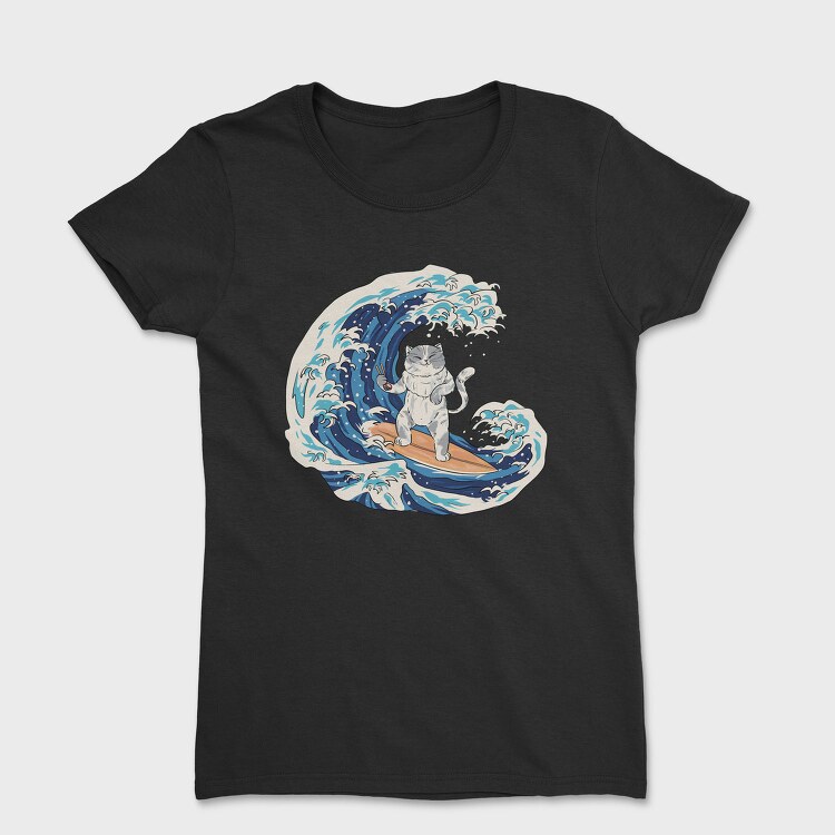 Cat Sushi Wave, Tricou Femei