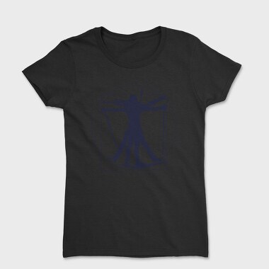 Vitruvian Biathlete Silhouette, Tricou Femei