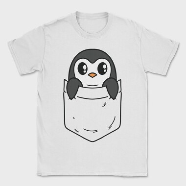 Pocket Penguin, Tricou Barbati (Unisex)