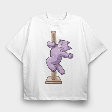 Pole Cat, Tricou Oversize Barbati (Unisex)