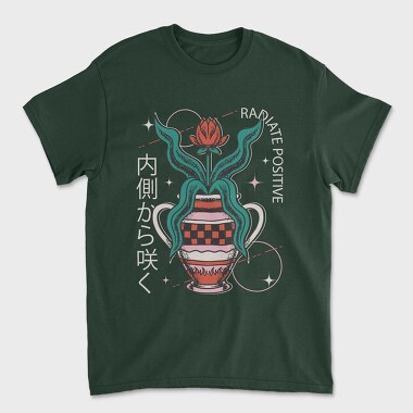Positive Vibes Flower Vase 07, Tricou Barbati (Unisex)