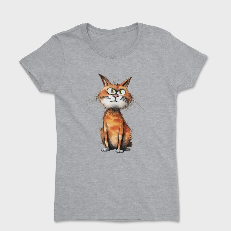 Watercolor Maine Coon, Tricou Femei