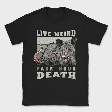 Possum Wild Animal Funny Quote Illustration, Tricou Barbati (Unisex)