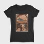 Cat Sitting Traditional Japanese, Tricou Femei