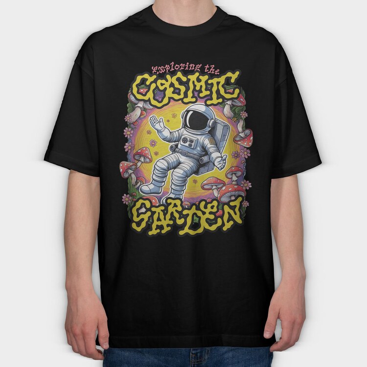 Cosmic Garden Trend, Tricou Oversize Barbati (Unisex)