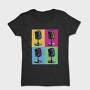 Pop Art Microphones Music, Tricou Femei