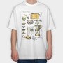 Cottagecore Lifestyle Elements Collection, Tricou Oversize Barbati (Unisex)