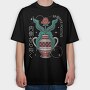 Positive Vibes Flower Vase 07, Tricou Oversize Barbati (Unisex)