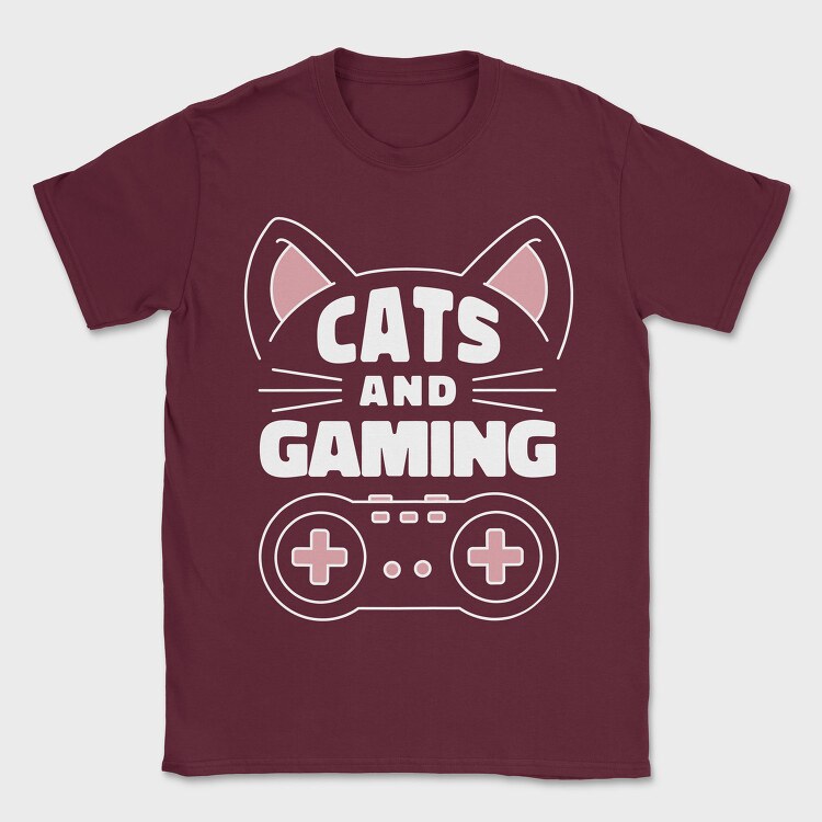 Cats and Gaming, Tricou Barbati (Unisex)